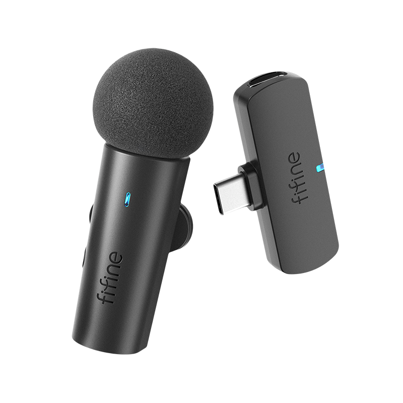 Безпровідний петличний мікрофон Fifine M6 Wireless Black (M6)
